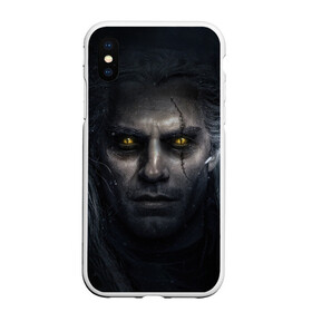 Чехол для iPhone XS Max матовый с принтом THE WITCHER ГЕРАЛЬТ  GERALT , Силикон | Область печати: задняя сторона чехла, без боковых панелей | the witcher | ведьмак | геральт | зе витчер | игра | компьютерная игра