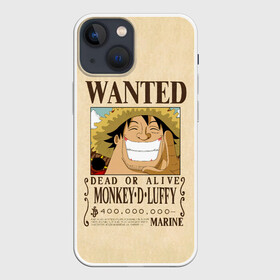 Чехол для iPhone 13 mini с принтом WANTED Monkey D. Luffy ,  |  | anime | manga | monkey d. luffy | one piece | аниме | большой куш | ван пис | вон пис | гол д. роджер | кайдо | король пиратов | луфи | луффи | манга | манки д. луффи | нами | нико робин | пират | портгас д. эйс | ророноа зоро