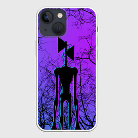 Чехол для iPhone 13 mini с принтом СИРЕНОГОЛОВЫЙ НЕОН  NEON ,  |  | siren head | игра | монстр | сиреноголовый | существо | хоррор