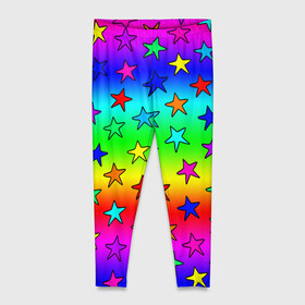 Леггинсы 3D plus size с принтом Радужные звезды ,  |  | baby | children | girl | gradient | kids | neon | rainbow | space | stars | градиент | девчачие | девчачье | детские | детский рисунок | звездочки | звезды | космос | красочные | малышам | неоновые | ночные | радуга | разноцветные