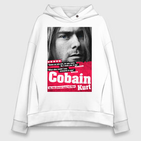 Женское худи Oversize хлопок с принтом In memory of Kurt Cobain , френч-терри — 70% хлопок, 30% полиэстер. Мягкий теплый начес внутри —100% хлопок | боковые карманы, эластичные манжеты и нижняя кромка, капюшон на магнитной кнопке | cobain | grunge | kurt | kurt cobain | nirvana | грандж | кобейн | курт | курт кобейн | нирвана | рок