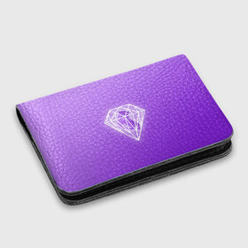 Картхолдер с принтом с принтом 50 Shades Of Skaters (violet)  , натуральная матовая кожа | размер 7,3 х 10 см; кардхолдер имеет 4 кармана для карт; | 50 shades of skaters | блогер | мерч | фигурное катание