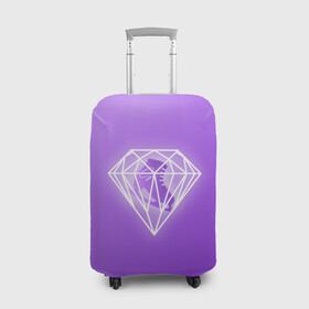Чехол для чемодана 3D с принтом 50 Shades Of Skaters (violet)  , 86% полиэфир, 14% спандекс | двустороннее нанесение принта, прорези для ручек и колес | 50 shades of skaters | блогер | мерч | фигурное катание