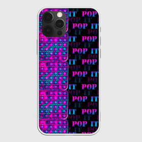 Чехол для iPhone 12 Pro с принтом POP it NEON , силикон | область печати: задняя сторона чехла, без боковых панелей | Тематика изображения на принте: neon | pop it | антистресс | игрушка | неон | поп ит | пузырчатая плёнка | пупырка