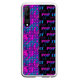 Чехол для Honor P30 с принтом POP it NEON , Силикон | Область печати: задняя сторона чехла, без боковых панелей | Тематика изображения на принте: neon | pop it | антистресс | игрушка | неон | поп ит | пузырчатая плёнка | пупырка