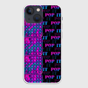 Чехол для iPhone 13 mini с принтом POP it NEON ,  |  | neon | pop it | антистресс | игрушка | неон | поп ит | пузырчатая плёнка | пупырка