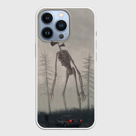 Чехол для iPhone 13 Pro с принтом СИРЕНОГОЛОВЫЙ У ДОРОГИ ,  |  | siren head | игра | монстр | сиреноголовый | существо | хоррор