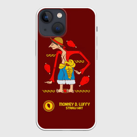 Чехол для iPhone 13 mini с принтом Манки Д. Луффи | One Piece. Большой куш ,  |  | anime | manga | monkey d. luffy | one piece | аниме | большой куш | ван пис | вон пис | капитан | король пиратов | луси | луфи | луффи | луффи но уми | луффи таро | манга | манки д. луффи | мугивара | пират | пятый император