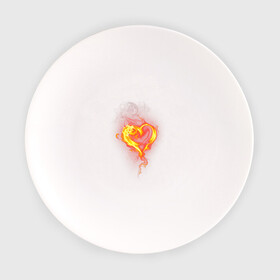 Тарелка с принтом Пылкое сердце , фарфор | диаметр - 210 мм
диаметр для нанесения принта - 120 мм | дым | любовь | огонь | очертание | пылкое сердце | сердце