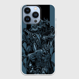 Чехол для iPhone 13 Pro с принтом Скелеты из шкафа ,  |  | Тематика изображения на принте: dark | diablo | привидение | скайрим | скелет | череп