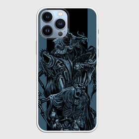 Чехол для iPhone 13 Pro Max с принтом Скелеты из шкафа ,  |  | Тематика изображения на принте: dark | diablo | привидение | скайрим | скелет | череп