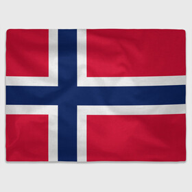 Плед 3D с принтом Норвегия | Флаг Норвегии , 100% полиэстер | закругленные углы, все края обработаны. Ткань не мнется и не растягивается | красный | линии | норвегии | норвегия | синий | флаг | флаг норвегии