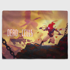 Плед 3D с принтом Dead Cells ГГ , 100% полиэстер | закругленные углы, все края обработаны. Ткань не мнется и не растягивается | Тематика изображения на принте: cell | cells | dead | dead cells | game | gamer | games | metroidvania | roguelike | игра | игры