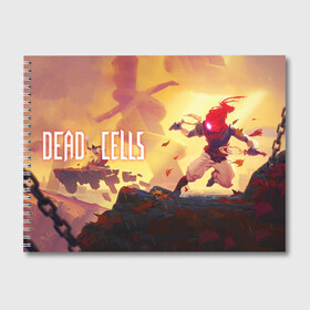 Альбом для рисования с принтом Dead Cells ГГ , 100% бумага
 | матовая бумага, плотность 200 мг. | cell | cells | dead | dead cells | game | gamer | games | metroidvania | roguelike | игра | игры