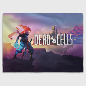 Плед 3D с принтом Dead Cells landscape , 100% полиэстер | закругленные углы, все края обработаны. Ткань не мнется и не растягивается | Тематика изображения на принте: cell | cells | dead | dead cells | game | gamer | games | metroidvania | roguelike | игра | игры