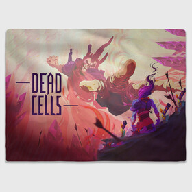 Плед 3D с принтом Battle Dead Cells , 100% полиэстер | закругленные углы, все края обработаны. Ткань не мнется и не растягивается | Тематика изображения на принте: cell | cells | dead | dead cells | game | gamer | games | metroidvania | roguelike | игра | игры