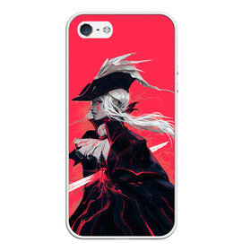 Чехол для iPhone 5/5S матовый с принтом Lady Maria , Силикон | Область печати: задняя сторона чехла, без боковых панелей | bloodborne | game | games | stranger | бладборн | игра | игры | леди мария | соулс | странник