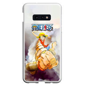 Чехол для Samsung S10E с принтом Удар резинового Луффи One Piece , Силикон | Область печати: задняя сторона чехла, без боковых панелей | anime | manga | monkey d. luffy | one piece | аниме | большой куш | ван пис | вон пис | капитан | король пиратов | луси | луфи | луффи | луффи но уми | луффи таро | манга | манки д. луффи | мугивара | пират | пятый император