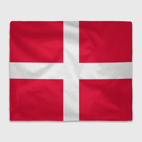 Плед 3D с принтом Дания | Флаг Дании , 100% полиэстер | закругленные углы, все края обработаны. Ткань не мнется и не растягивается | белый | герб | государство | дании | дания | знак | красный | крест | линии | символика | страна | флаг