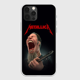 Чехол для iPhone 12 Pro Max с принтом James Alan Hetfield | METALLICA (Z) , Силикон |  | james alan hetfield | kurt kobein | metallica | rock | джеймс хэтфилд | курт кобейн | металика | металлика | рок | супер звезда