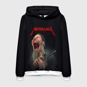 Мужская толстовка 3D с принтом James Alan Hetfield | METALLICA (Z) , 100% полиэстер | двухслойный капюшон со шнурком для регулировки, мягкие манжеты на рукавах и по низу толстовки, спереди карман-кенгуру с мягким внутренним слоем. | Тематика изображения на принте: james alan hetfield | kurt kobein | metallica | rock | джеймс хэтфилд | курт кобейн | металика | металлика | рок | супер звезда