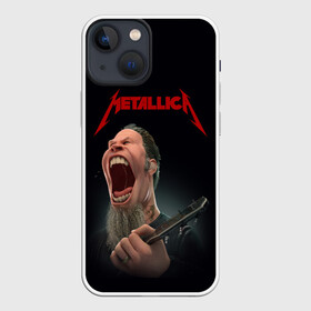 Чехол для iPhone 13 mini с принтом James Alan Hetfield | METALLICA (Z) ,  |  | james alan hetfield | kurt kobein | metallica | rock | джеймс хэтфилд | курт кобейн | металика | металлика | рок | супер звезда