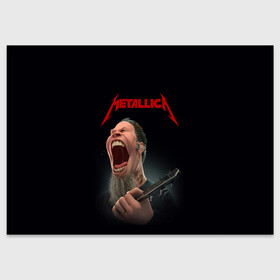 Поздравительная открытка с принтом James Alan Hetfield | METALLICA (Z) , 100% бумага | плотность бумаги 280 г/м2, матовая, на обратной стороне линовка и место для марки
 | Тематика изображения на принте: james alan hetfield | kurt kobein | metallica | rock | джеймс хэтфилд | курт кобейн | металика | металлика | рок | супер звезда