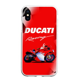 Чехол для iPhone XS Max матовый с принтом DUCATI / ДУКАТИ / RACING , Силикон | Область печати: задняя сторона чехла, без боковых панелей | ducati | motorcycle | motosport | racing | speed | sport | байк. | гонки | двигатель | дукати | мото | мотокросс | мотоспорт | мототриал | мотоцикл | скорость | спорт