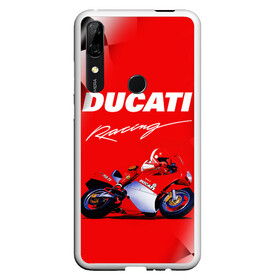 Чехол для Honor P Smart Z с принтом DUCATI / ДУКАТИ / RACING , Силикон | Область печати: задняя сторона чехла, без боковых панелей | Тематика изображения на принте: ducati | motorcycle | motosport | racing | speed | sport | байк. | гонки | двигатель | дукати | мото | мотокросс | мотоспорт | мототриал | мотоцикл | скорость | спорт