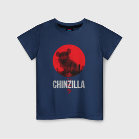 Детская футболка хлопок с принтом Chinzilla white , 100% хлопок | круглый вырез горловины, полуприлегающий силуэт, длина до линии бедер | Тематика изображения на принте: chinchilla | chinzilla | чинзилла | шинзилла | шиншилла