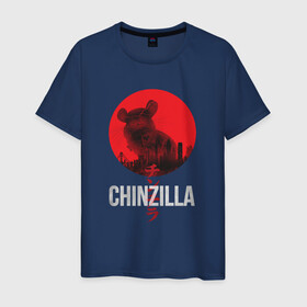 Мужская футболка хлопок с принтом Chinzilla white , 100% хлопок | прямой крой, круглый вырез горловины, длина до линии бедер, слегка спущенное плечо. | chinchilla | chinzilla | чинзилла | шинзилла | шиншилла