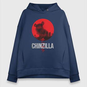 Женское худи Oversize хлопок с принтом Chinzilla white , френч-терри — 70% хлопок, 30% полиэстер. Мягкий теплый начес внутри —100% хлопок | боковые карманы, эластичные манжеты и нижняя кромка, капюшон на магнитной кнопке | chinchilla | chinzilla | чинзилла | шинзилла | шиншилла