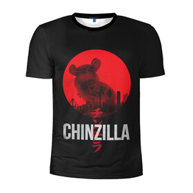 Мужская футболка 3D спортивная с принтом Chinzilla red , 100% полиэстер с улучшенными характеристиками | приталенный силуэт, круглая горловина, широкие плечи, сужается к линии бедра | chinchilla | chinzilla | чинзилла | шинзилла | шиншилла