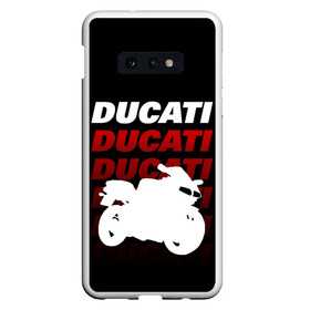 Чехол для Samsung S10E с принтом DUCATI / ДУКАТИ / SPORT , Силикон | Область печати: задняя сторона чехла, без боковых панелей | ducati | motorcycle | motosport | racing | speed | sport | байк. | гонки | двигатель | дукати | мото | мотокросс | мотоспорт | мототриал | мотоцикл | скорость | спорт