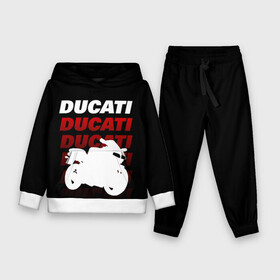 Детский костюм 3D (с толстовкой) с принтом DUCATI   ДУКАТИ   SPORT ,  |  | Тематика изображения на принте: ducati | motorcycle | motosport | racing | speed | sport | байк. | гонки | двигатель | дукати | мото | мотокросс | мотоспорт | мототриал | мотоцикл | скорость | спорт