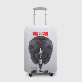 Чехол для чемодана 3D с принтом Рей , 86% полиэфир, 14% спандекс | двустороннее нанесение принта, прорези для ручек и колес | anime | eva | evangelion | nerv | аниме | анимэ | ева | евангилион | нерв | роботы | рэй | синдзи | япония