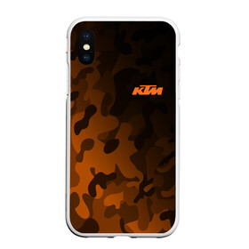 Чехол для iPhone XS Max матовый с принтом KTM | КТМ CAMO RACING , Силикон | Область печати: задняя сторона чехла, без боковых панелей | enduro | ktm | moto | moto sport | motocycle | orange | sportmotorcycle | ктм | мото | мото спорт | мотоспорт | оранжевый | спорт мото