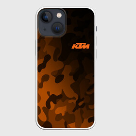 Чехол для iPhone 13 mini с принтом KTM | КТМ CAMO RACING ,  |  | enduro | ktm | moto | moto sport | motocycle | orange | sportmotorcycle | ктм | мото | мото спорт | мотоспорт | оранжевый | спорт мото