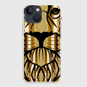 Чехол для iPhone 13 mini с принтом Лев ,  |  | lion | лев | тигр | футболка