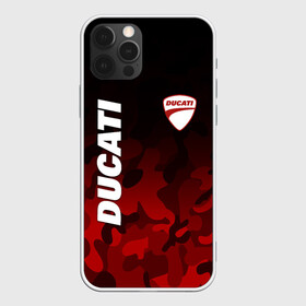 Чехол для iPhone 12 Pro с принтом DUCATI | ДУКАТИ КАМУФЛЯЖ , силикон | область печати: задняя сторона чехла, без боковых панелей | camo | camouflage | ducati | military | moto | motocycle | racing | sport | дукати | камуфляж | милитари | мото | мотоспорт | мотоцикл | рейсинг | спорт