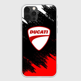 Чехол для iPhone 12 Pro с принтом DUCATI | ДУКАТИ БРЫЗГИ , силикон | область печати: задняя сторона чехла, без боковых панелей | ducati | moto | motocycle | racing | sport | дукати | мото | мотоспорт | мотоцикл | рейсинг | спорт