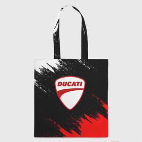 Шоппер 3D с принтом DUCATI | ДУКАТИ БРЫЗГИ , 100% полиэстер | Плотность: 200 г/м2; Размер: 34×35 см; Высота лямок: 30 см | ducati | moto | motocycle | racing | sport | дукати | мото | мотоспорт | мотоцикл | рейсинг | спорт