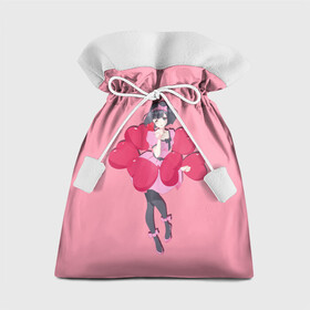 Подарочный 3D мешок с принтом Аниме. Девушка. Любовь , 100% полиэстер | Размер: 29*39 см | аниме | воздушные шары | девушка | любовь | романтика | сердце