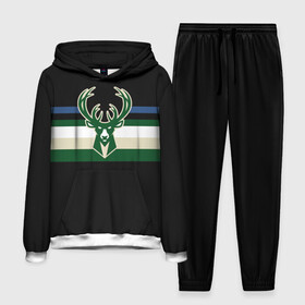 Мужской костюм 3D (с толстовкой) с принтом Milwaukee Bucks форма. Statement Edition ,  |  | basketball | edition | milwaukee bucks | sport | statement | бакс | баскетбол | милуоки | спорт | форма