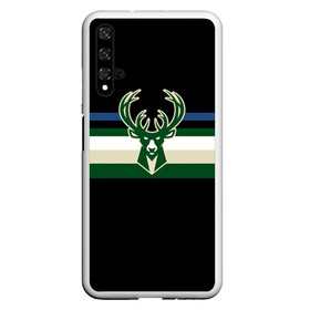 Чехол для Honor 20 с принтом Milwaukee Bucks форма. Statement Edition , Силикон | Область печати: задняя сторона чехла, без боковых панелей | Тематика изображения на принте: basketball | edition | milwaukee bucks | sport | statement | бакс | баскетбол | милуоки | спорт | форма