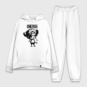 Женский костюм хлопок Oversize с принтом Тони Тони Чоппер | One Piece ,  |  | one piece | tony tony chopper | аниме | большой куш | ван пис | великий флот | вон пис | врач | любитель сладкой ваты | манга | ниндзя пирато минко самурайский альянс | пират | пираты соломенной шляпы