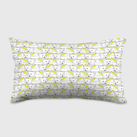 Подушка 3D антистресс с принтом Кот с бананом , наволочка — 100% полиэстер, наполнитель — вспененный полистирол | состоит из подушки и наволочки на молнии | banana | cat | банан | кот | мем
