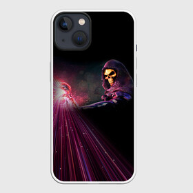 Чехол для iPhone 13 с принтом СКЕЛЕТОР | SKELETOR (Z) ,  |  | he man | logo | masters of the universe | she ra | skeletor | властелины вселенной | логип | лого | мульт | мультфильм | скелетор