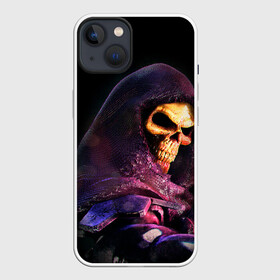 Чехол для iPhone 13 с принтом Skeletor | Masters of the Universe (+спина)  (Z) ,  |  | he man | logo | masters of the universe | she ra | skeletor | властелины вселенной | логип | лого | мульт | мультфильм | скелетор