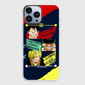 Чехол для iPhone 13 Pro Max с принтом Луффи, Зоро и Санджи One Piece ,  |  | monkey d. luffy | one piece | vinsmoke sanji | zoro roronoa | большой куш | ван пис | винсмок санджи | вон пис | зородзюро | капитан | кок | луси | луфи | луффи | манки д. луффи | мугивара | пират | ророноа зоро | соломенная шляпа